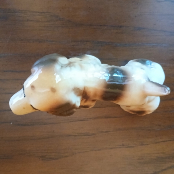 Vintage Glazed Ceramic Brown Cocker Spaniel Dog Figurine - Picture 9 of 11